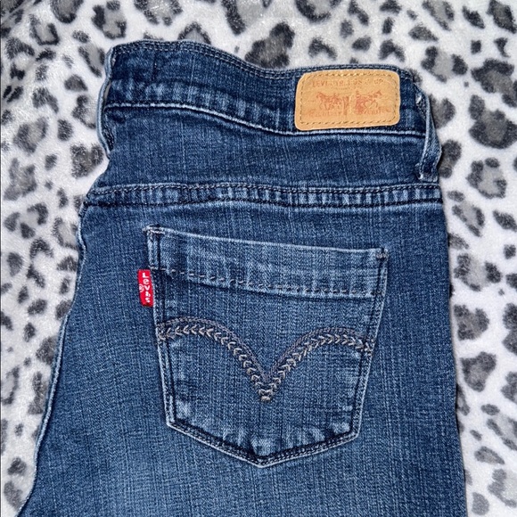 Levi's Dark Blue Jean Shorts - Picture 3 of 4